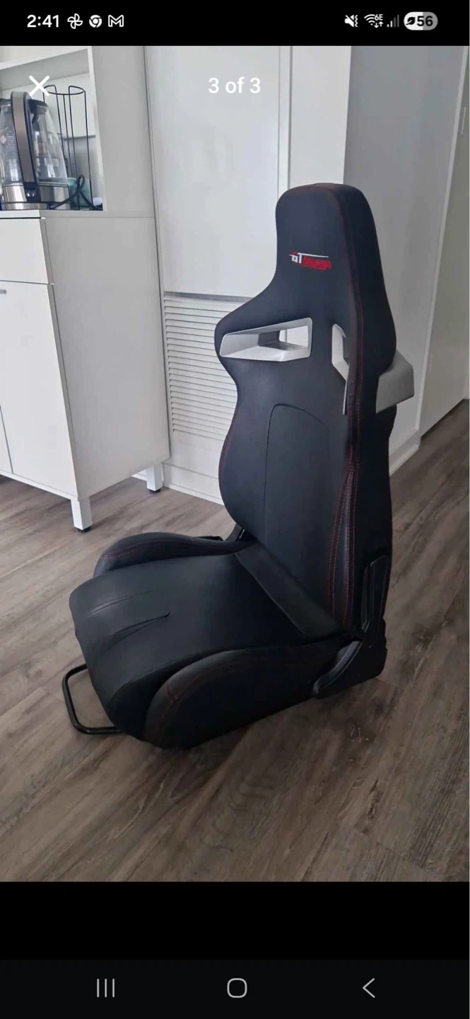 GT Omega Sim Racing Cockpit Setup w/ Logitech Wheel & Shifter - photo 2