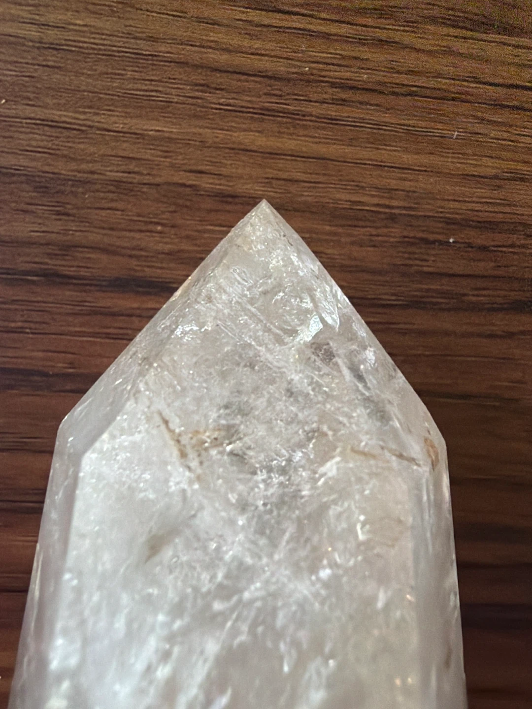 Polished clear quartz crystal tower - photo 2