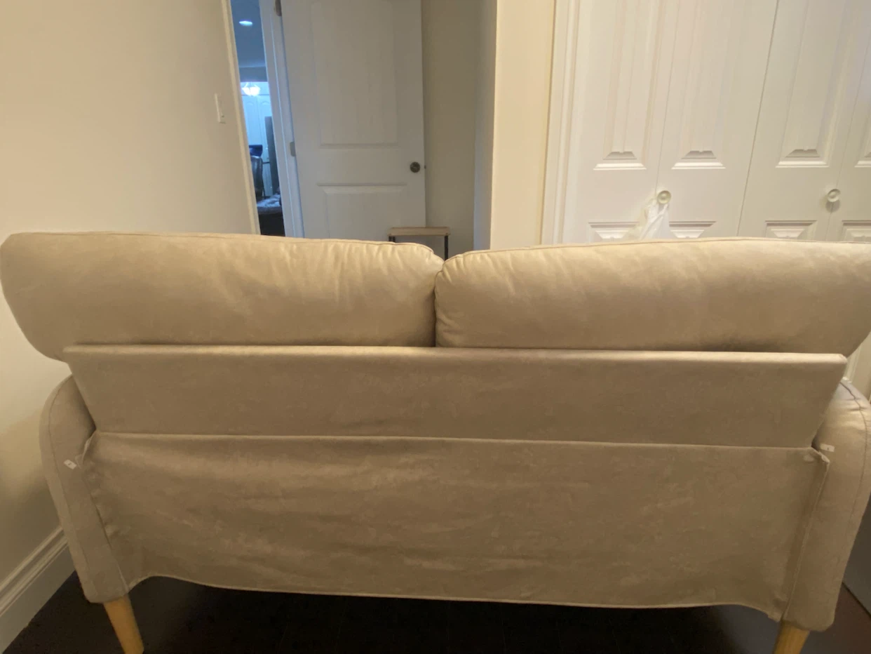 Light Beige Loveseat Sofa