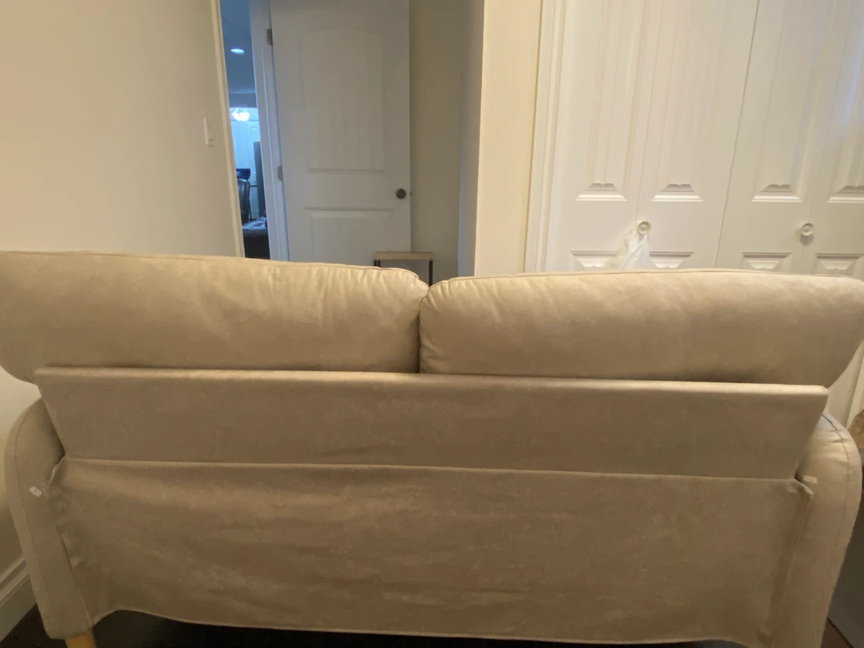 Light Beige Loveseat Sofa - photo 2