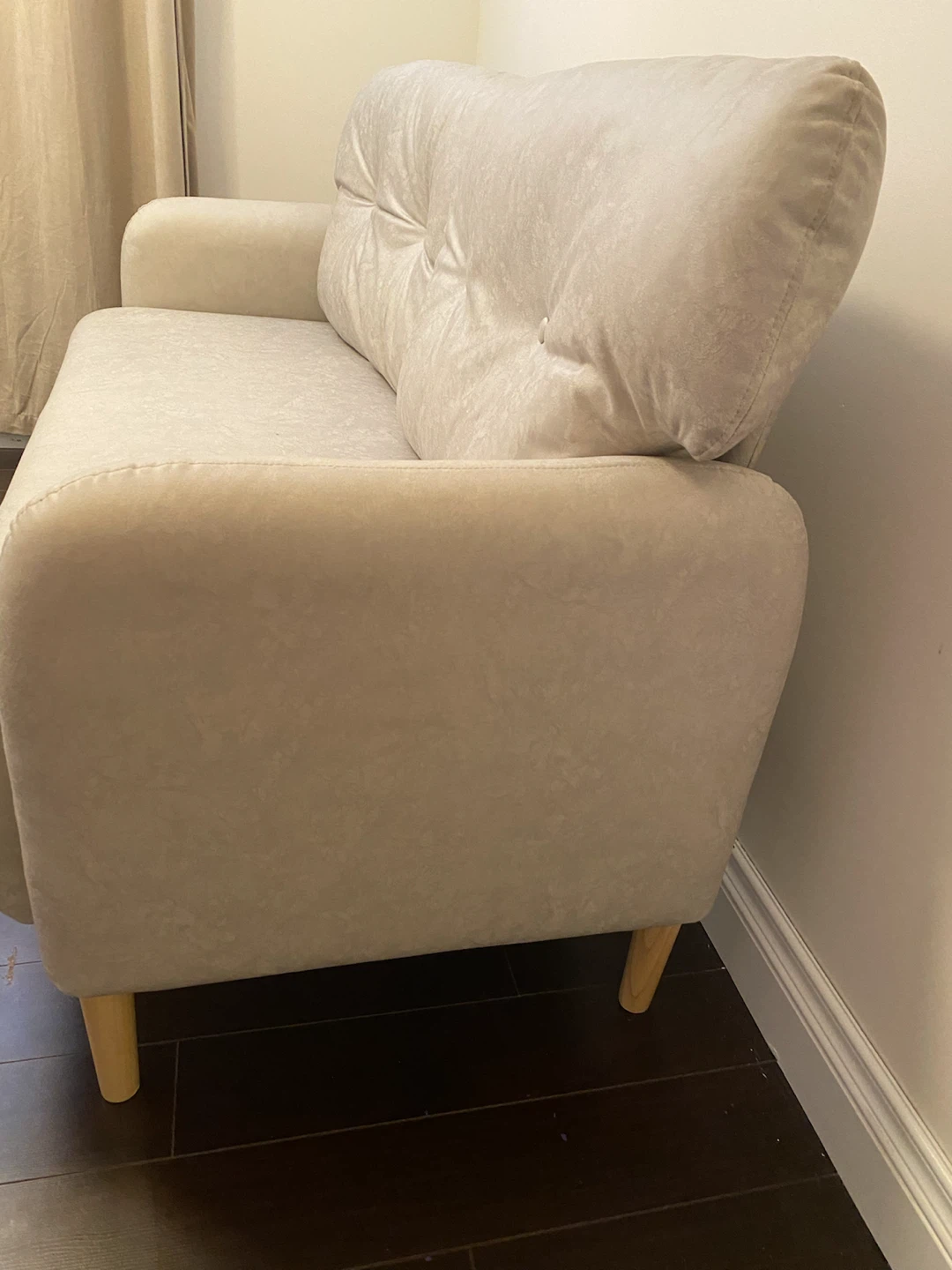 Light Beige Loveseat Sofa - photo 3