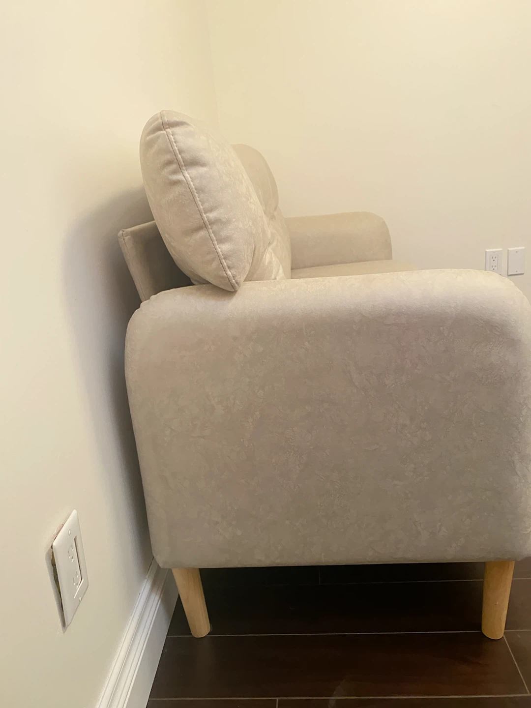 Light Beige Loveseat Sofa - photo 4