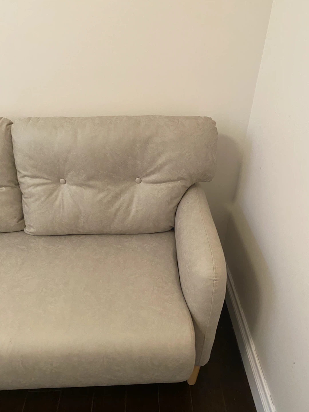 Light Beige Loveseat Sofa - photo 5