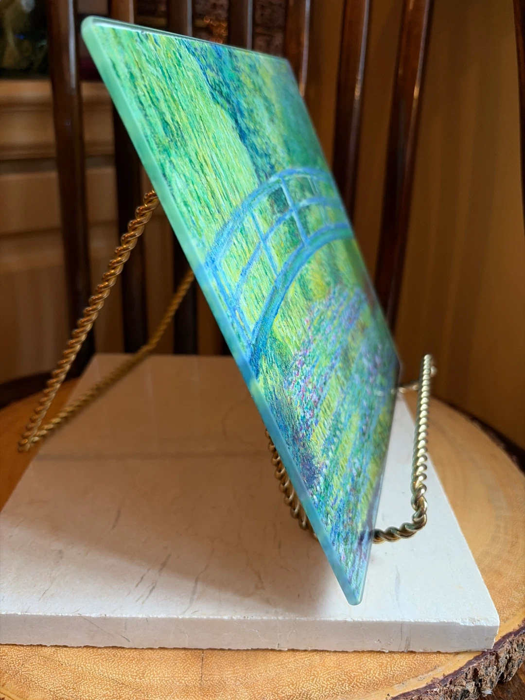 Decorative Glass Trivet - Monet's Water Lilies - photo 4