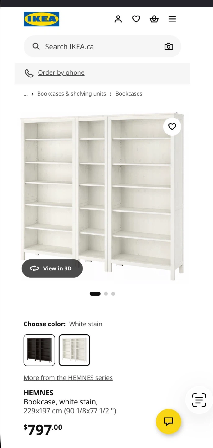 Hemnes bookcase