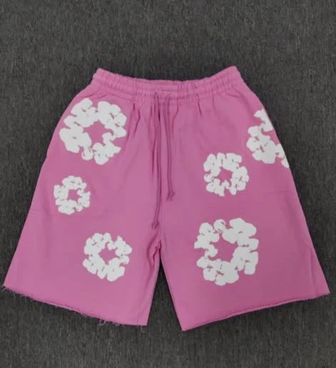 Denim Tears Mono Cotton Wreath Shorts Pink Size M