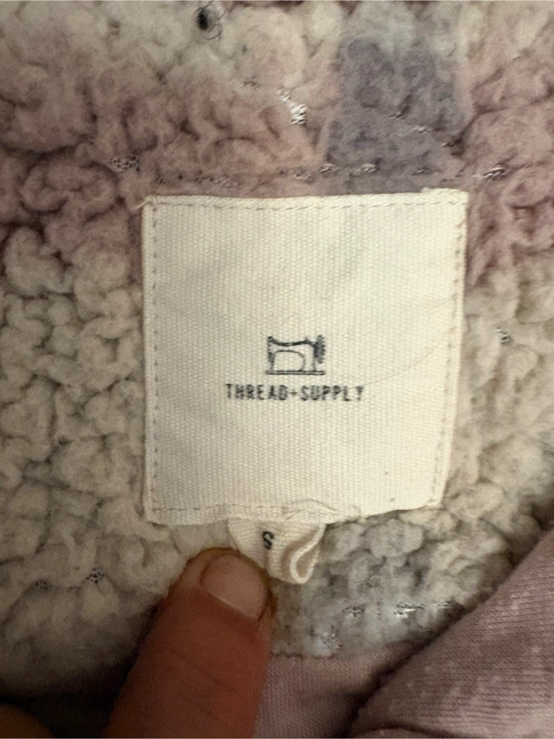Thread + Supply Plaid Sherpa Pullover - Size S - photo 2
