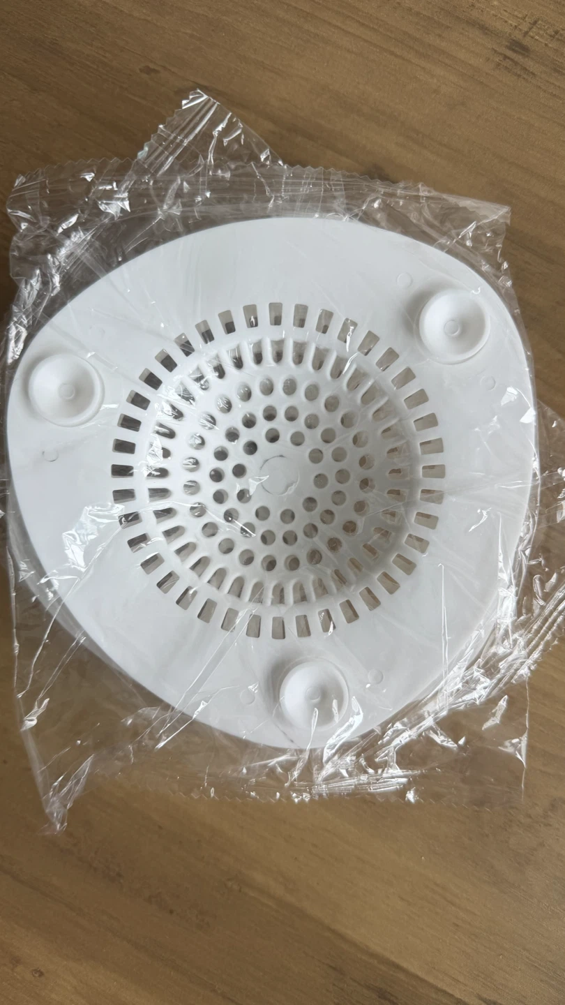 White Sink Strainer with Suction Cups