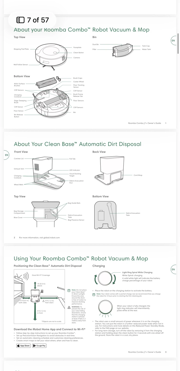 iRobot Roomba Combo j7+- Self-Emptying Robot Vacuum+mopping - photo 3