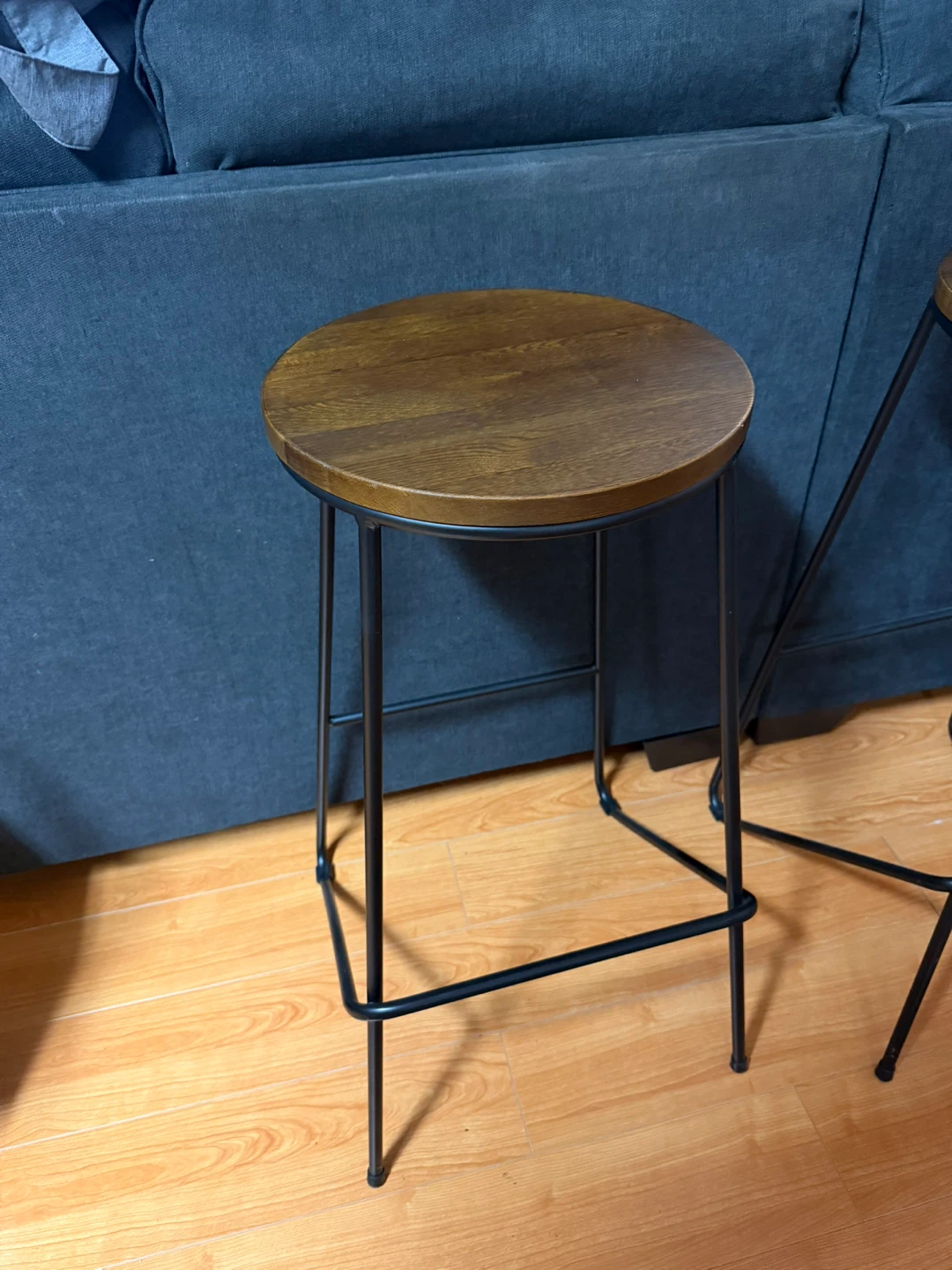 Wooden Seat Bar Stools (Set of 4) - photo 2