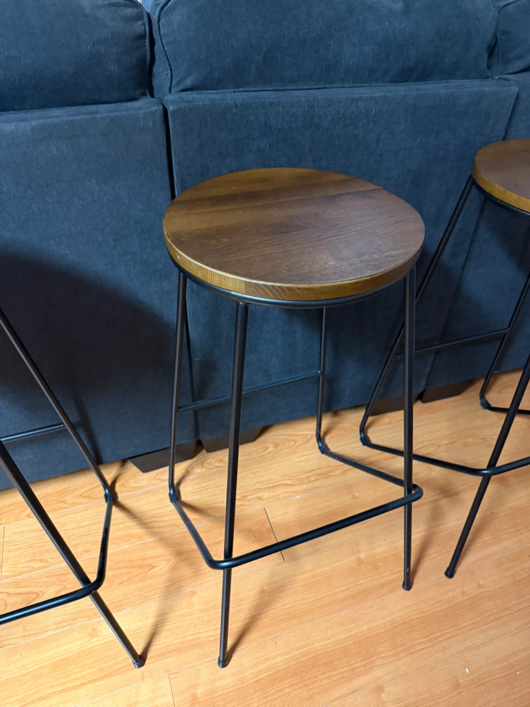 Wooden Seat Bar Stools (Set of 4) - photo 4