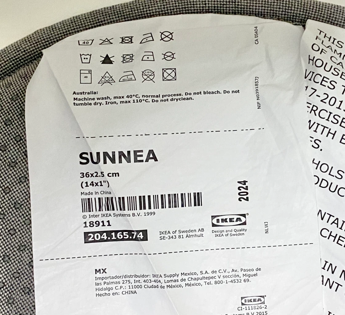 IKEA SUNNEA Round Chair Cushions (Set of 4) - photo 4