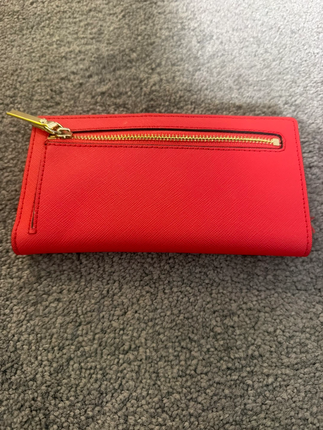 Kate Spade Red Saffiano Leather Slim Wallet - photo 2