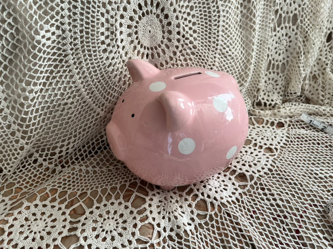Pink Ceramic Piggy Bank