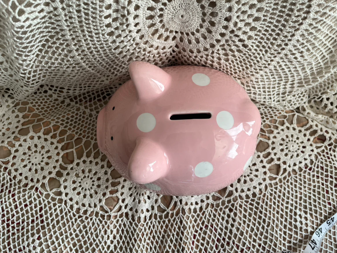 Pink Ceramic Piggy Bank - photo 3