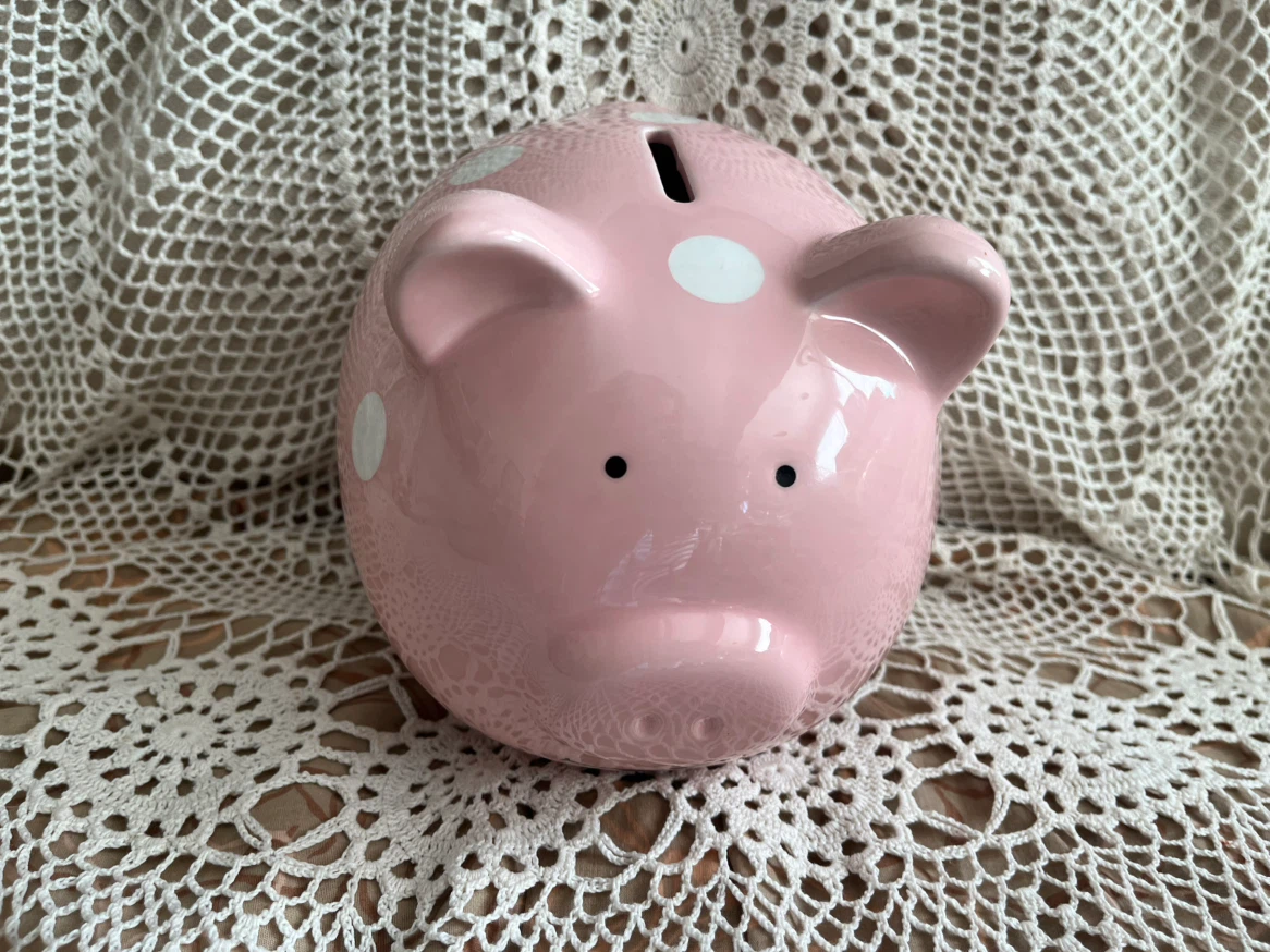 Pink Ceramic Piggy Bank - photo 4