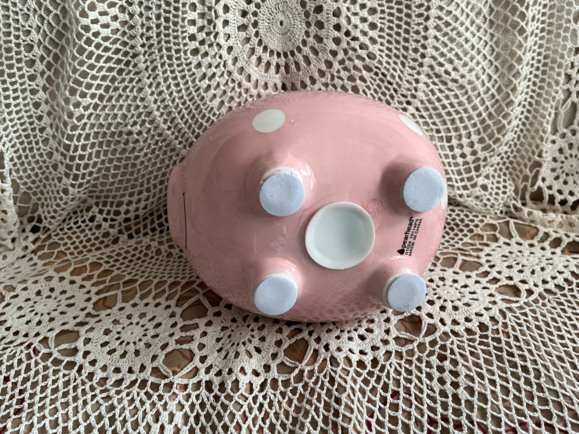 Pink Ceramic Piggy Bank - photo 5