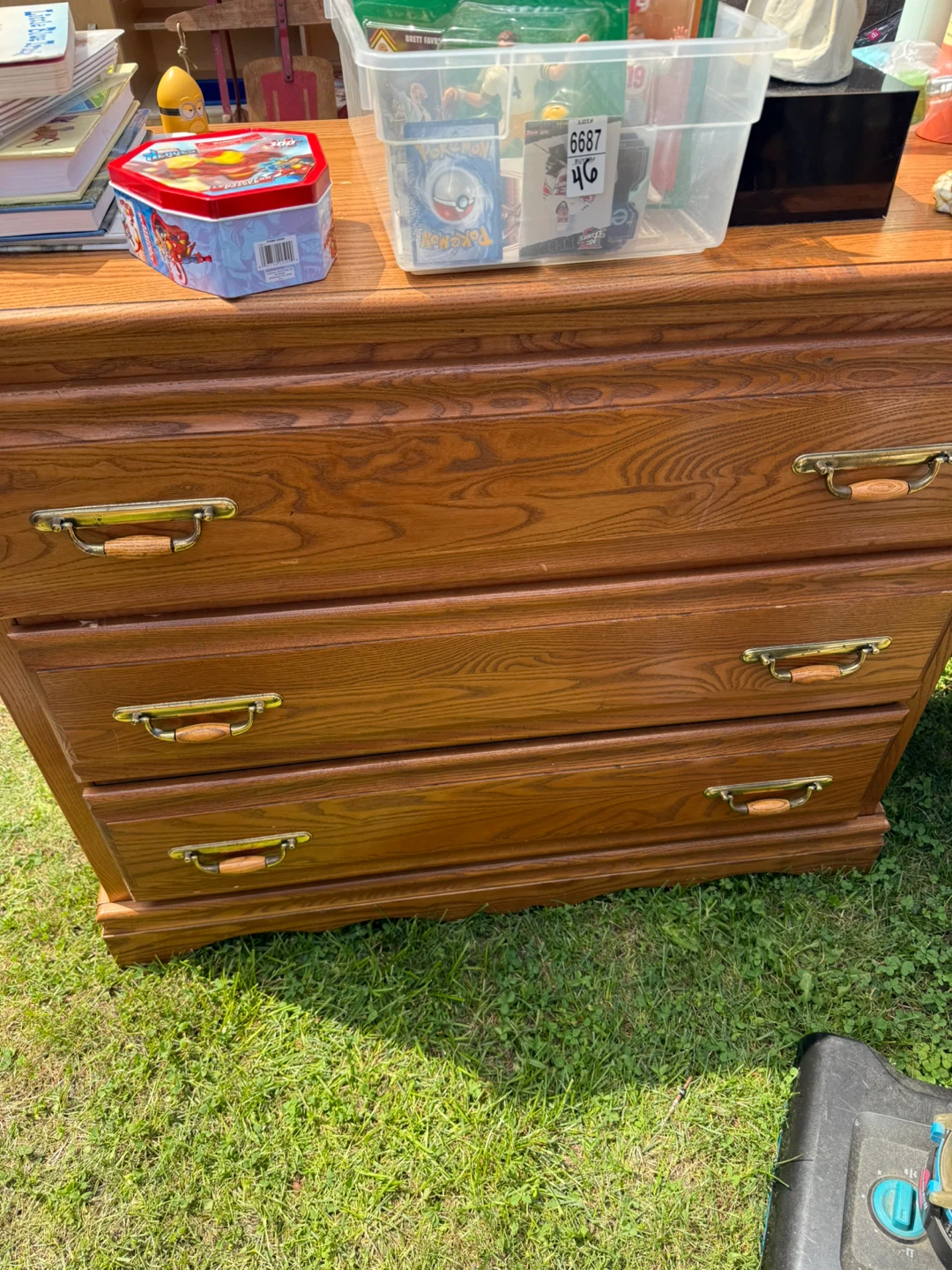 Wooden 3-Drawer Dresser