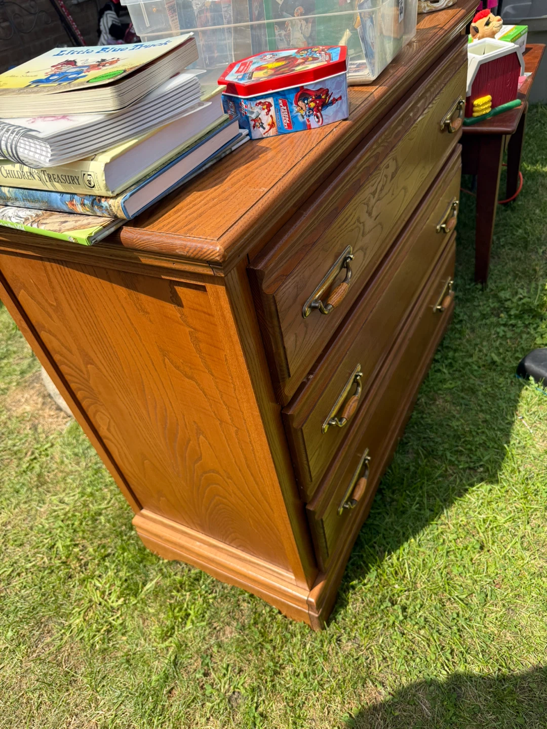 Wooden 3-Drawer Dresser - photo 2