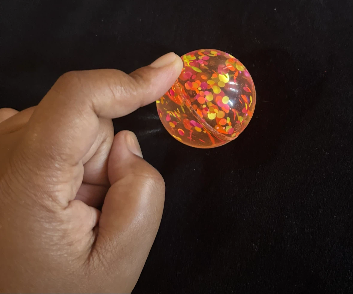 Glitter Bouncy Ball Toy