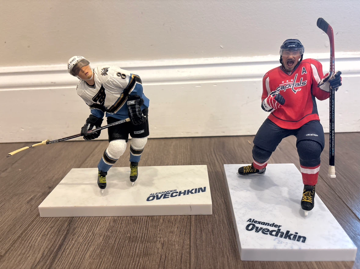 Alexander Ovechkin Hockey Figurines (Set of 2)