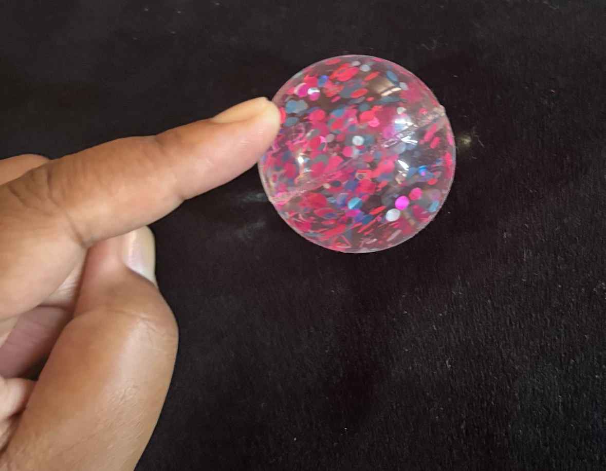 Glitter Squishy Ball Toy