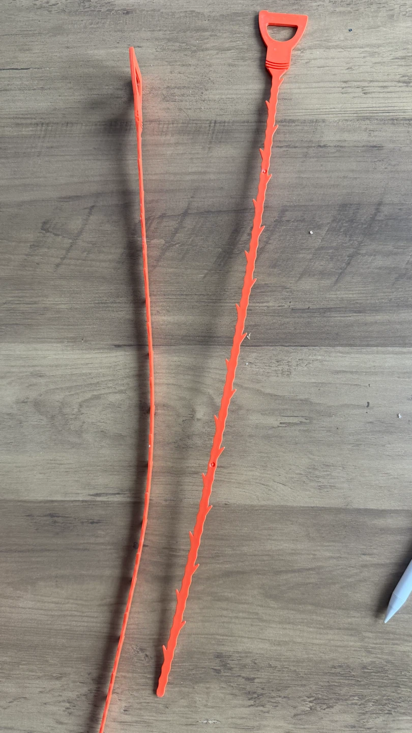 Orange Drain Cleaning Tools