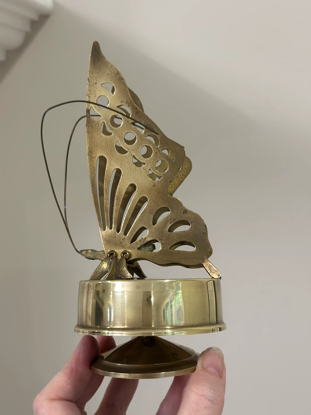 Vintage 1970’s Brass Butterfly Music Box - photo 3