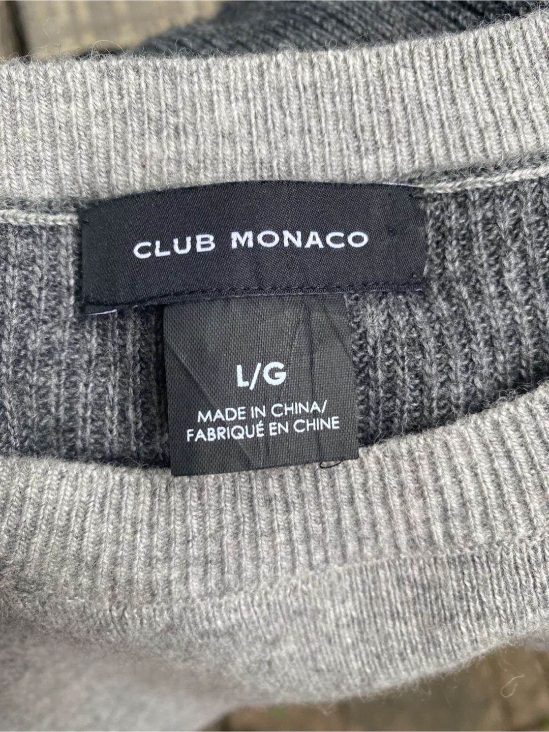 Club Monaco Grey Knit Merino Wool Blend Dress Large - photo 4