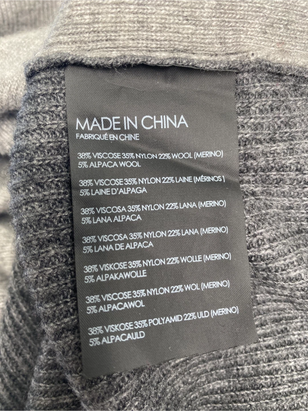 Club Monaco Grey Knit Merino Wool Blend Dress Large - photo 5