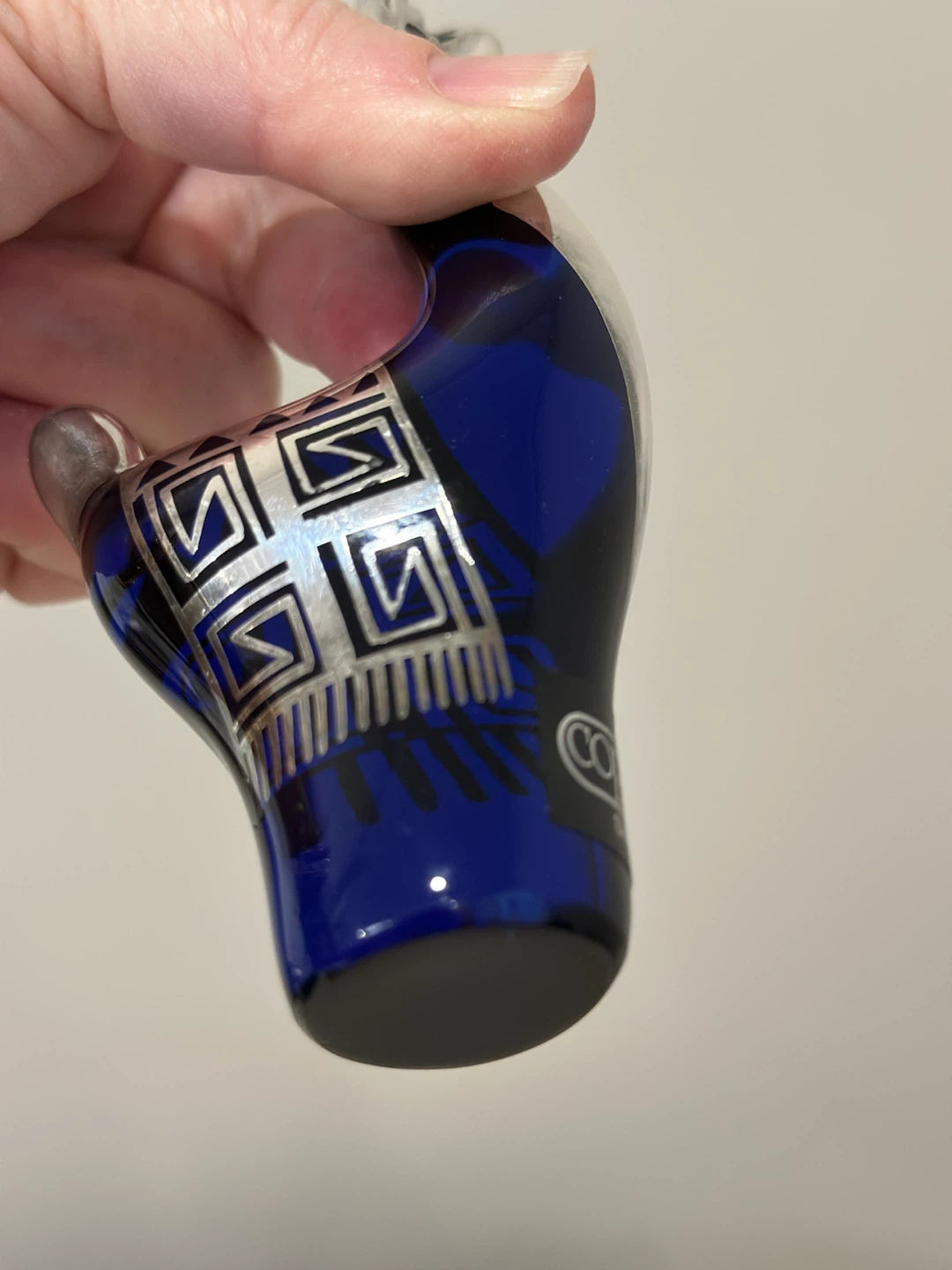Copabella Silver 990 Cobalt Blue Glass Llama Pair - photo 4