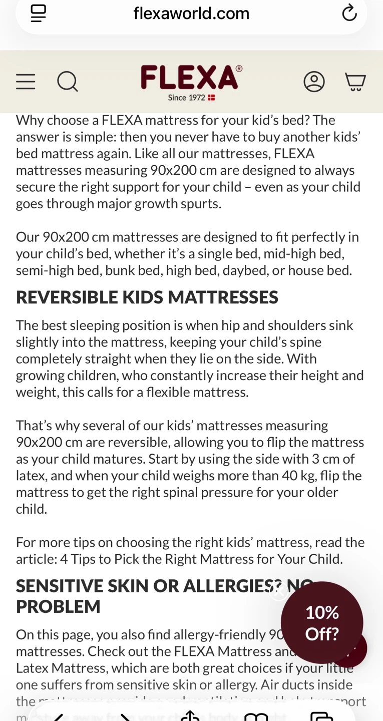 FLEXA Latex Mattresses (Kids/Junior) — 90x200cm - photo 4