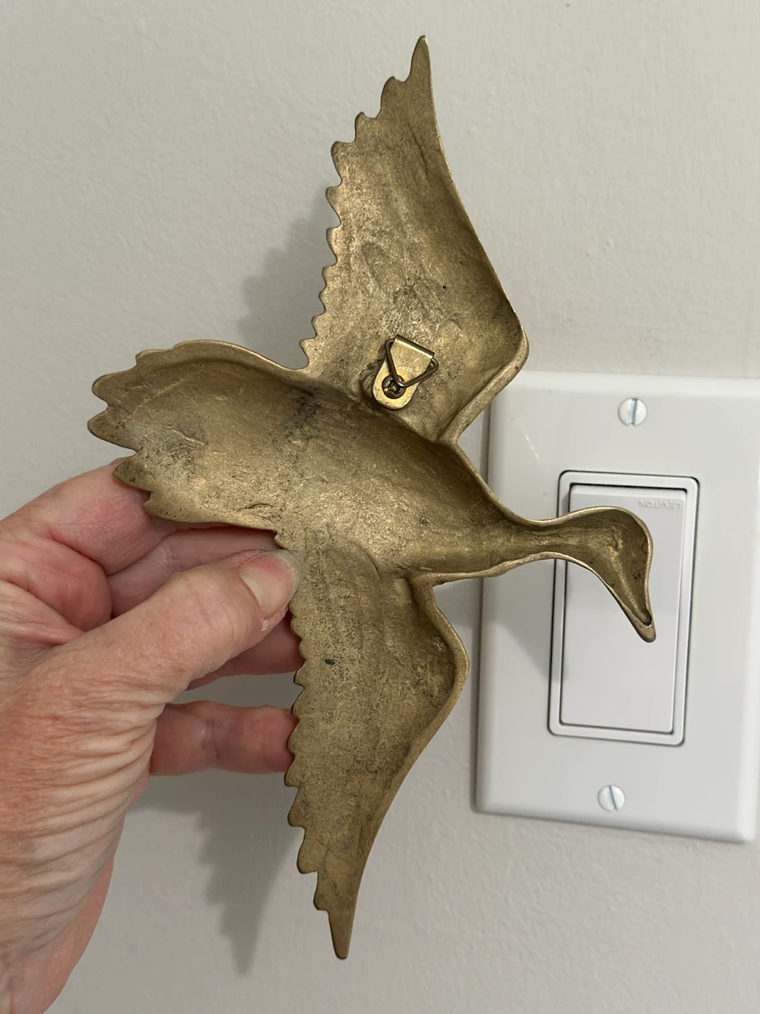 Vintage 1970’s Solid Brass Flying Duck Wall Decor - photo 2
