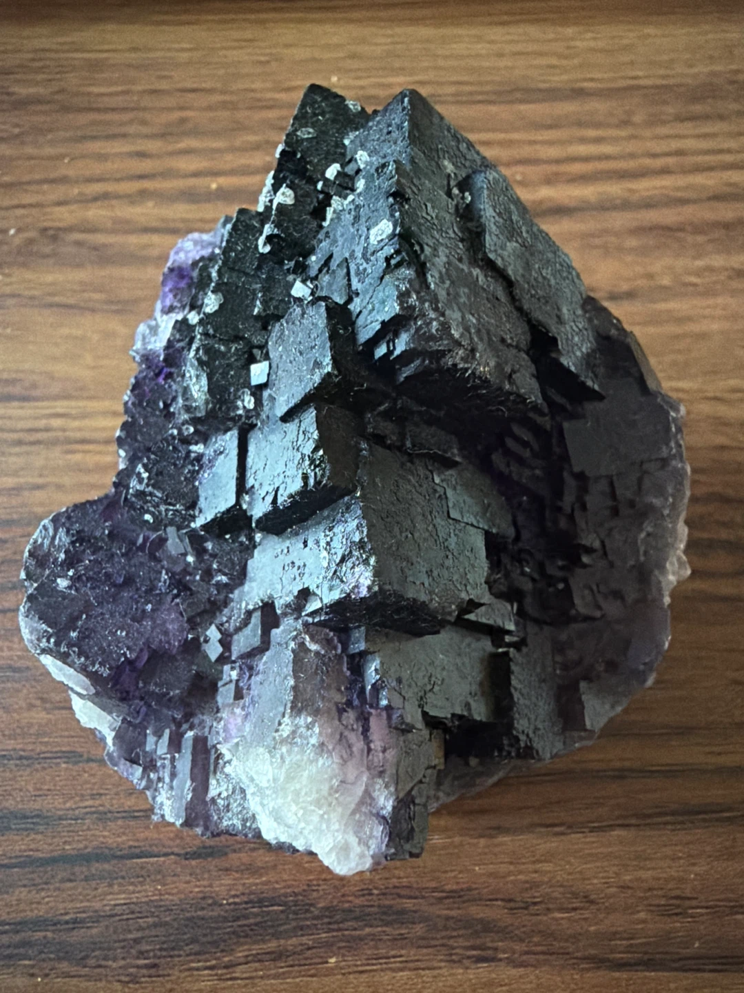 Purple Fluorite Crystal Cluster - photo 3