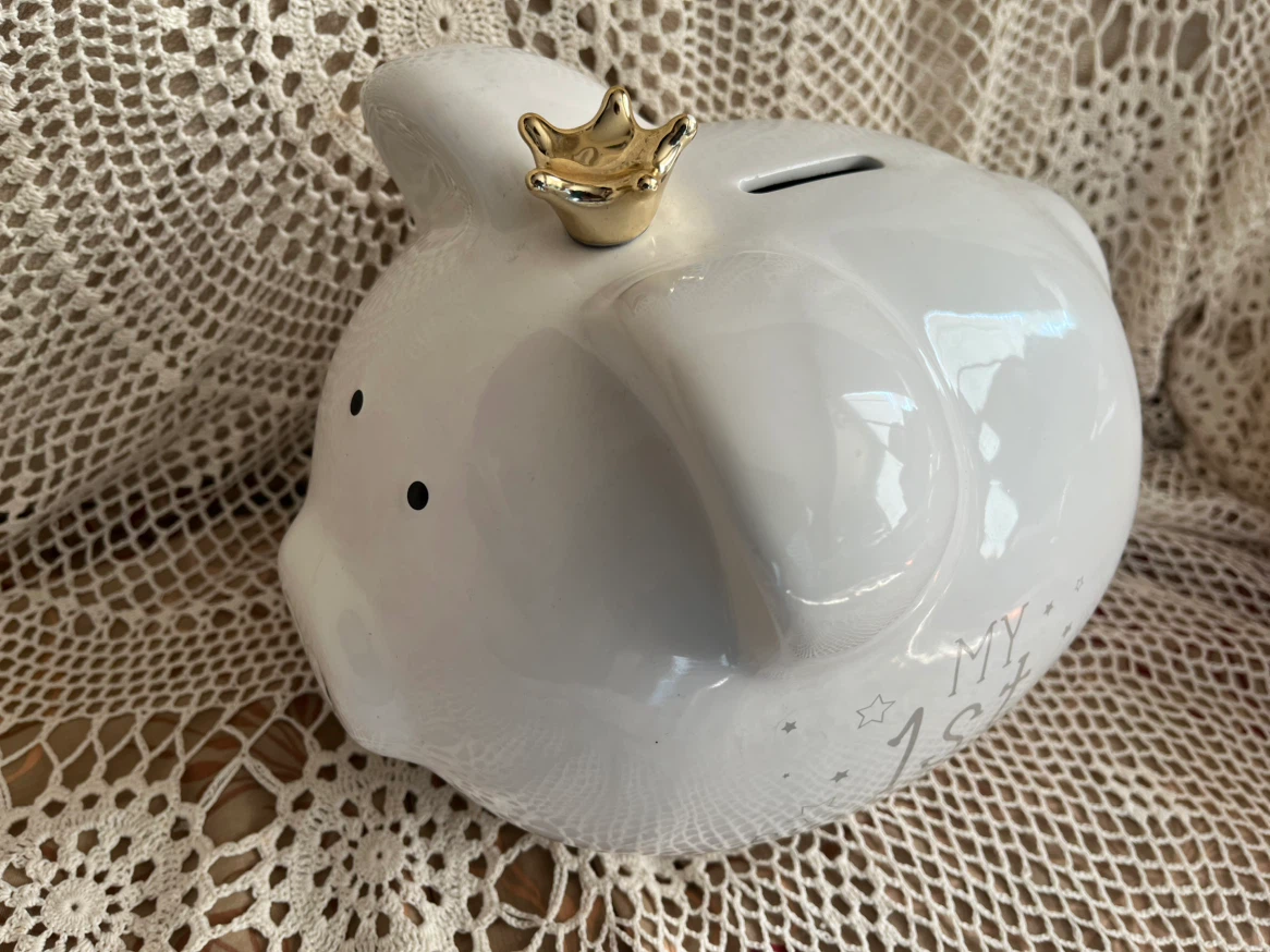 Large Piggy Bank- “My 1st Piggy Bank”