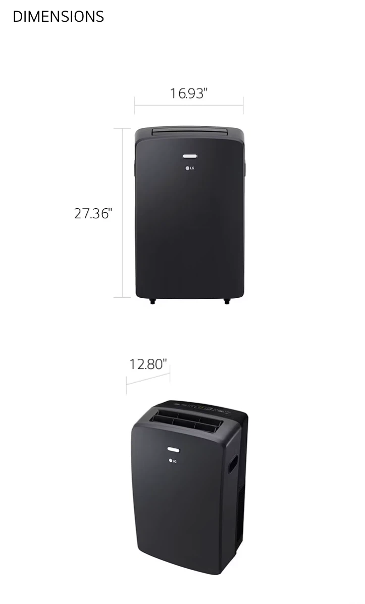 LG Portable Air Conditioner LP1217GSR - photo 4