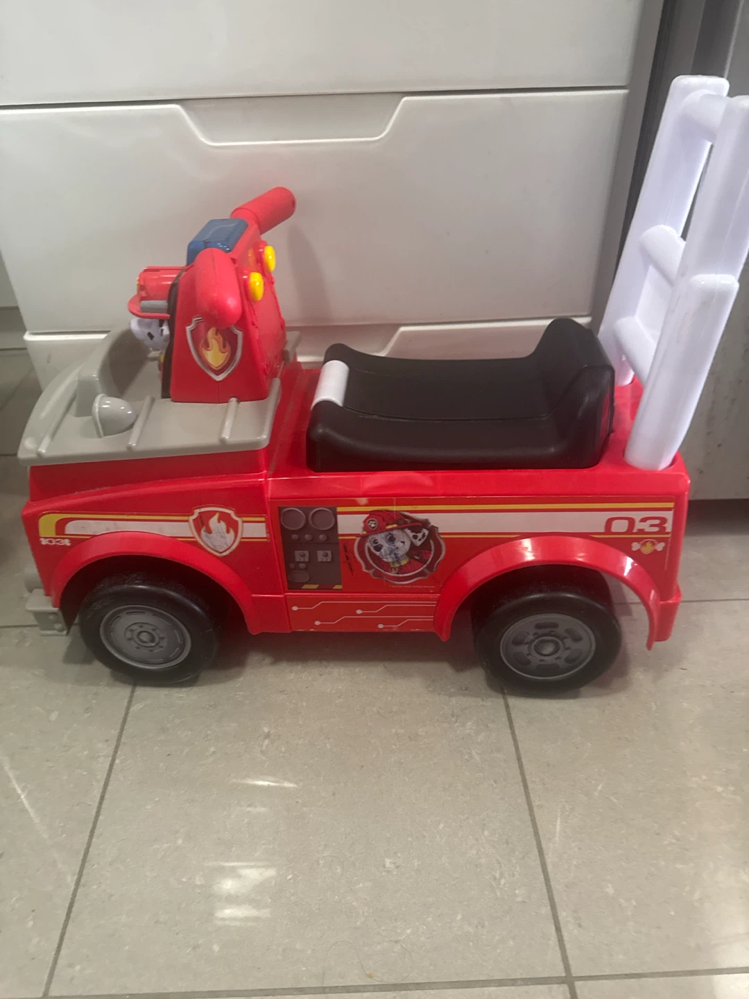 Paw Patrol Marshall Fire Truck Ride-On Toy