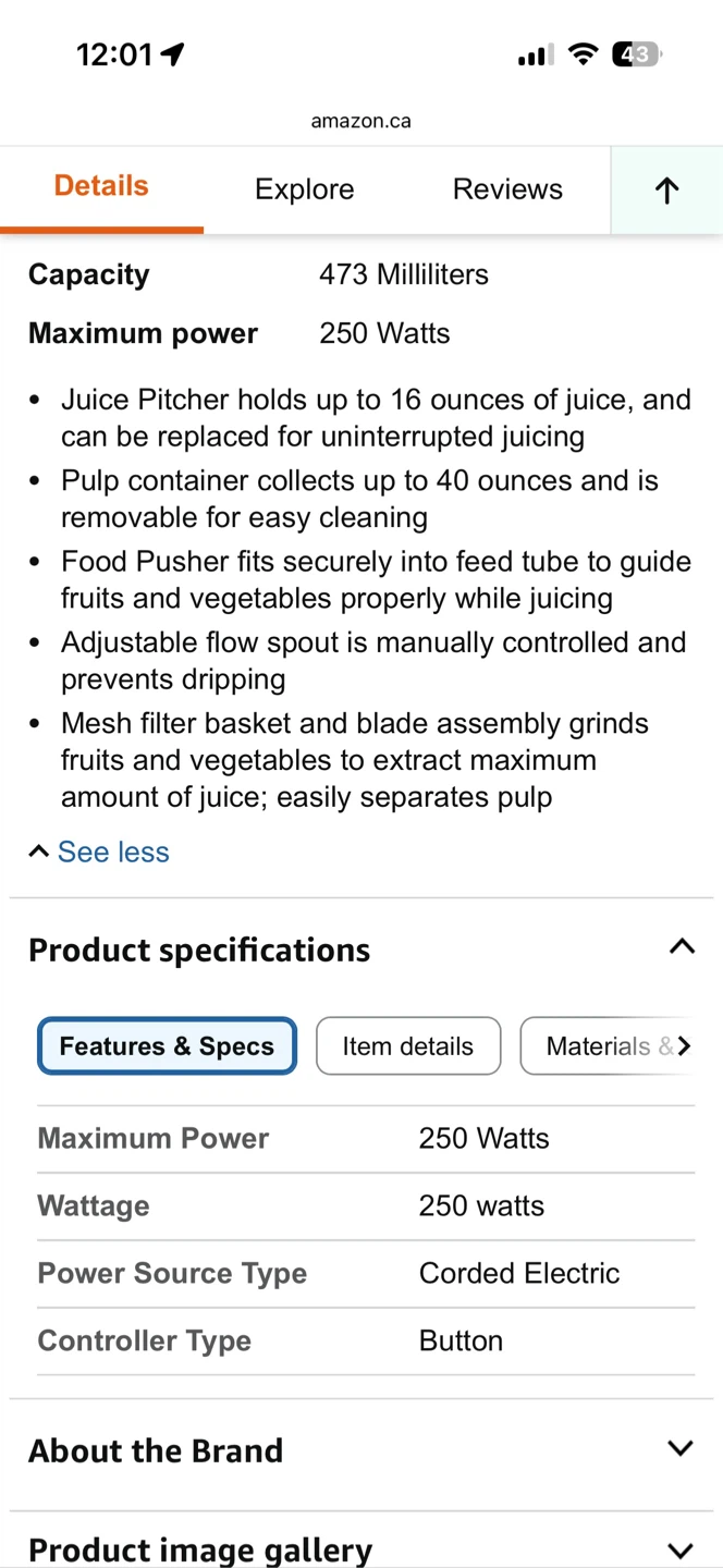 BNIB Cuisinart CJE-500 Compact Juice Extractor - photo 2