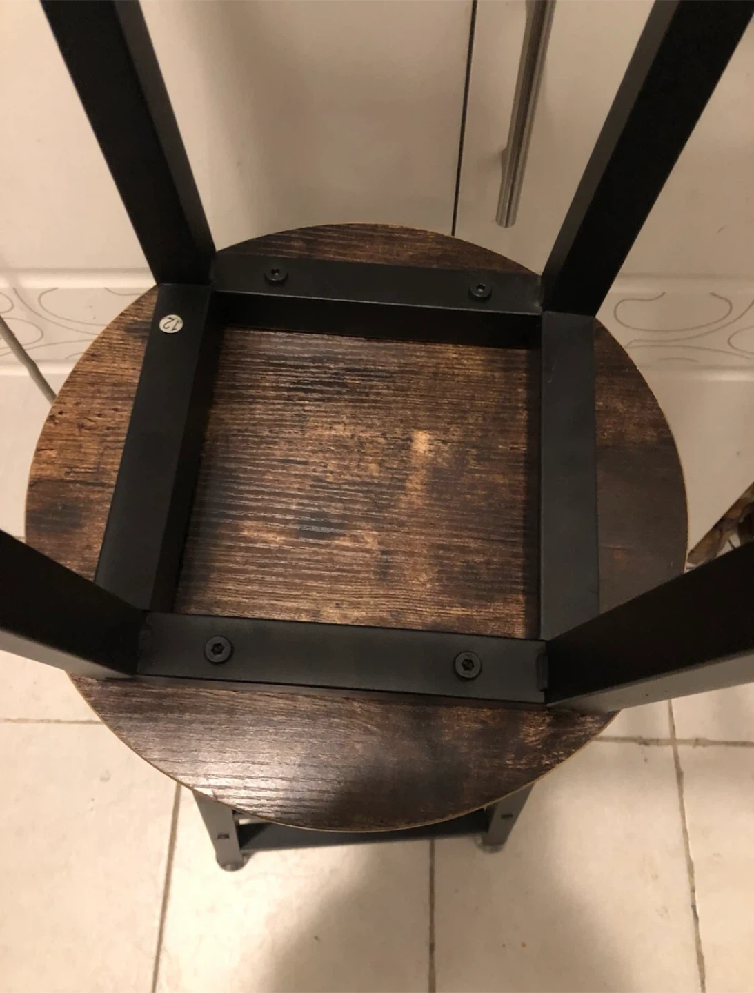 Rustic Wood Bar Stools- Set of 2 - photo 5