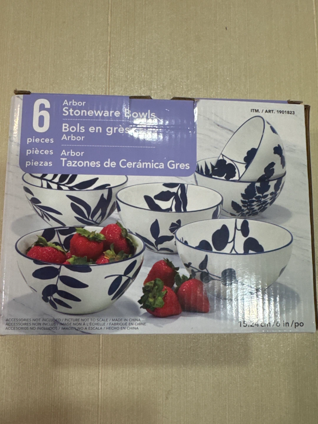 Arbor Stoneware Bowls - 6 Piece Set