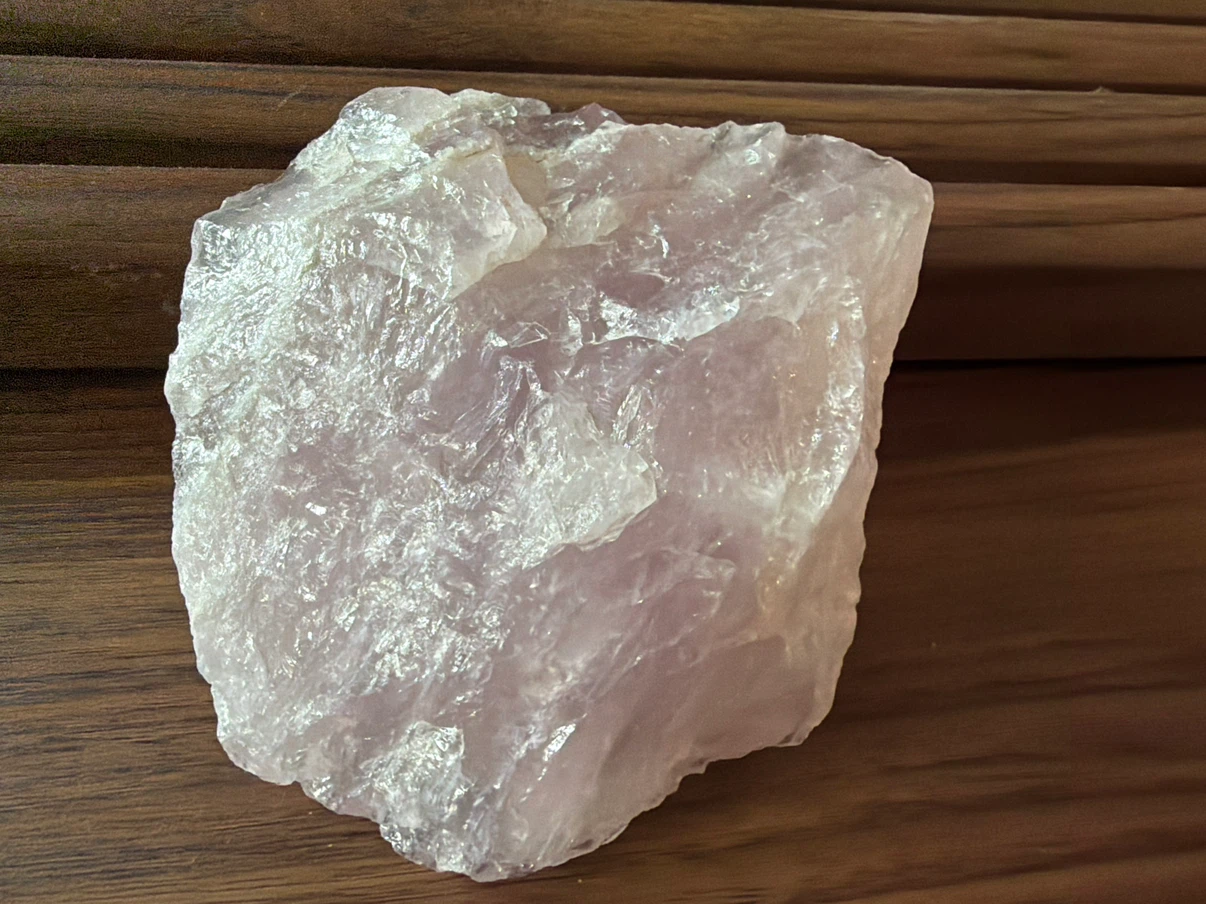 Natural Raw Rose Quartz Crystal - photo 2