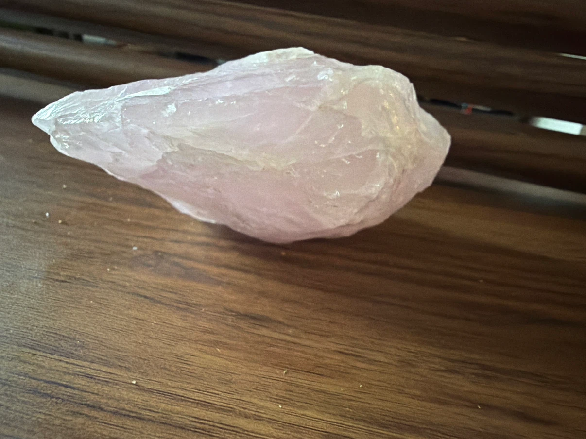 Natural Raw Rose Quartz Crystal - photo 3