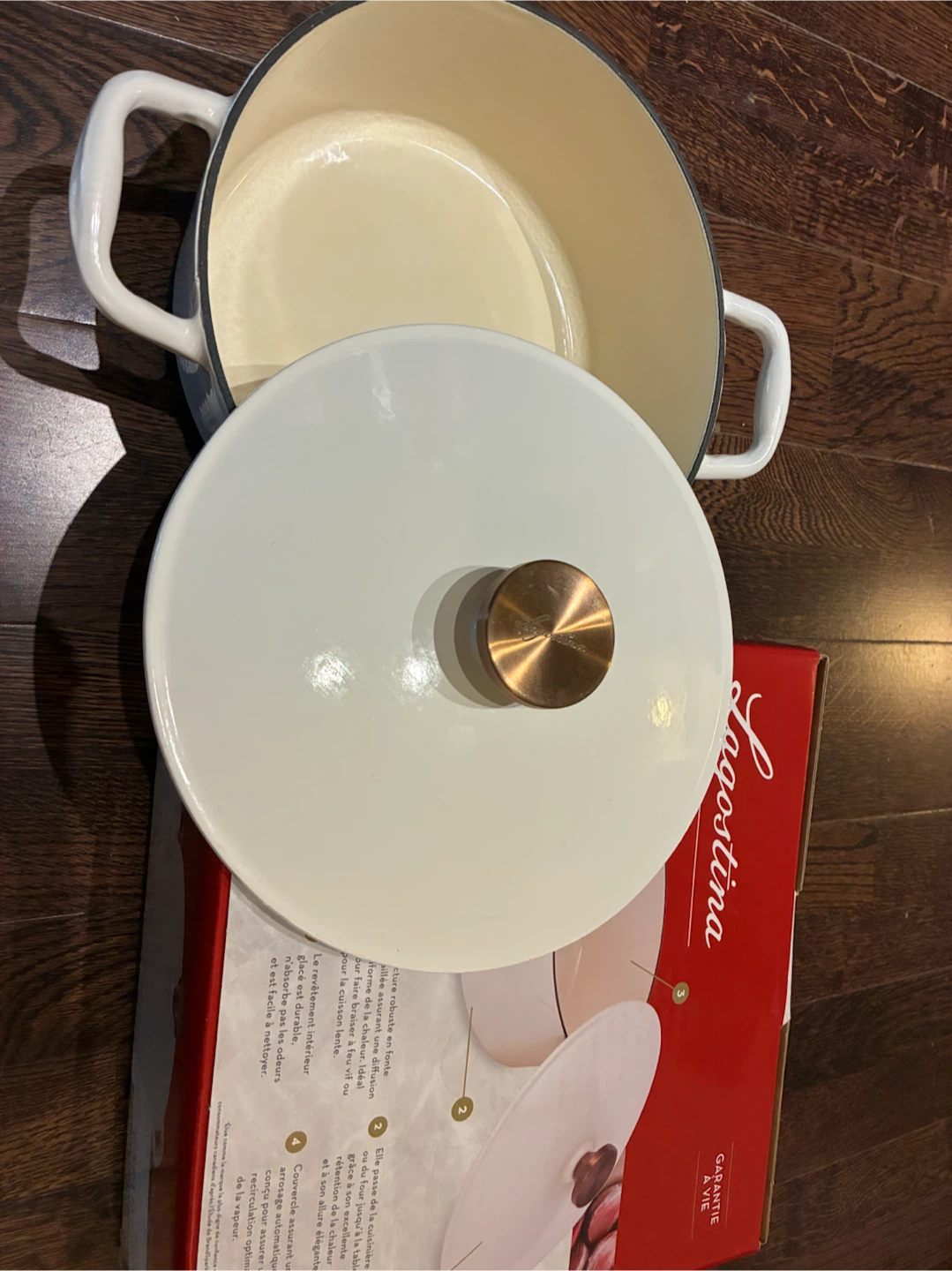 Lagostina Enameled Cast Iron Casserole with Lid 4 Qt - photo 2