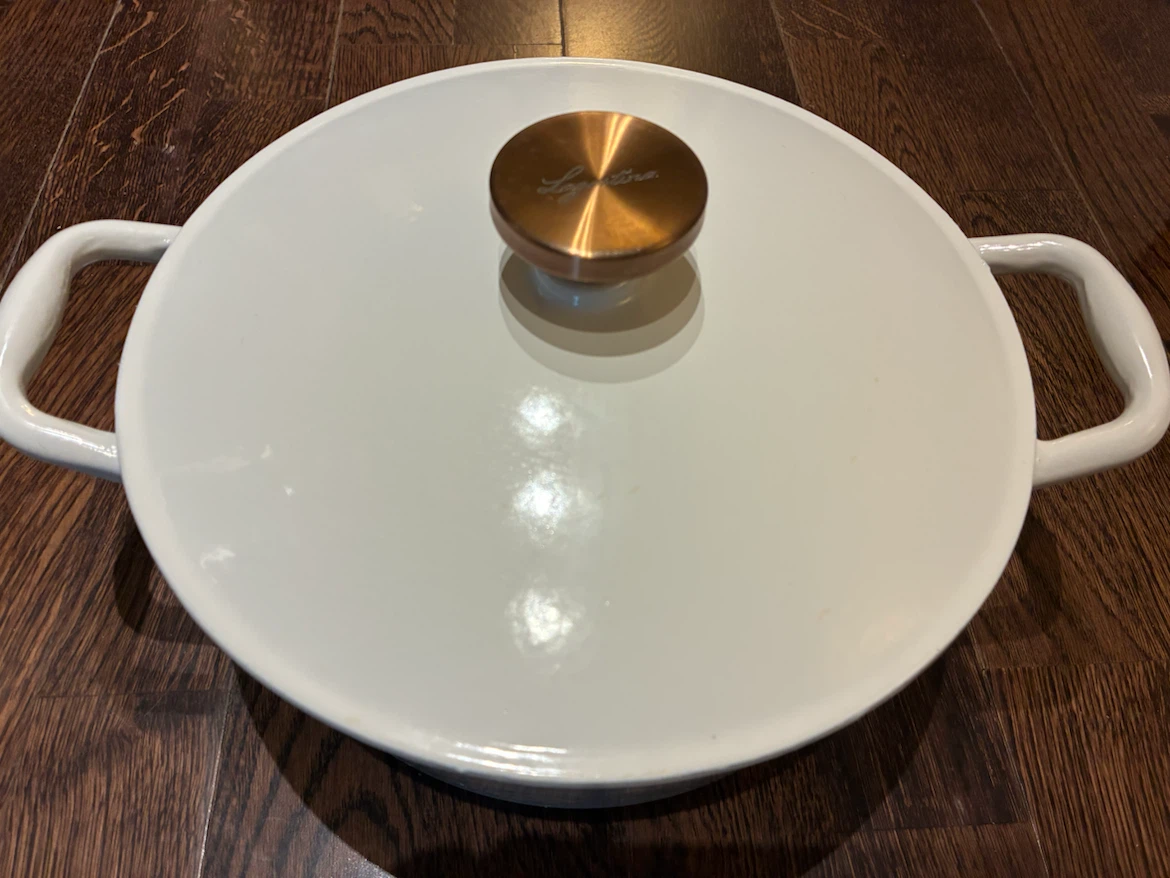 Lagostina Enameled Cast Iron Casserole with Lid 4 Qt - photo 3