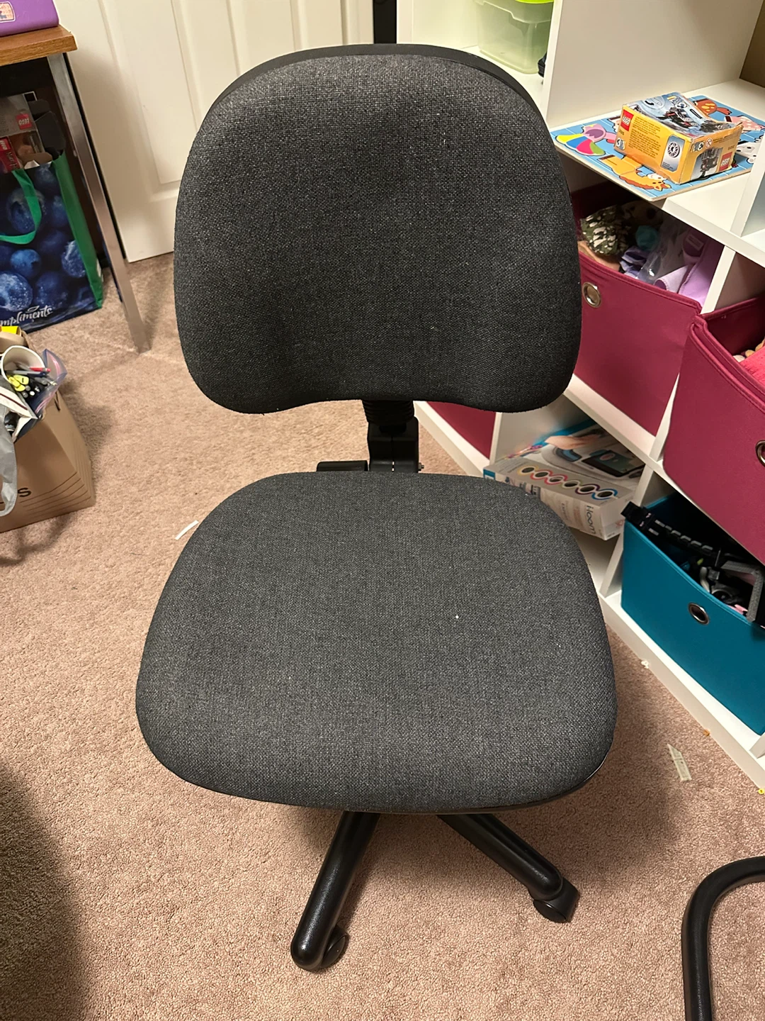 Grey Office Chair with Adjustable Arms - photo 2