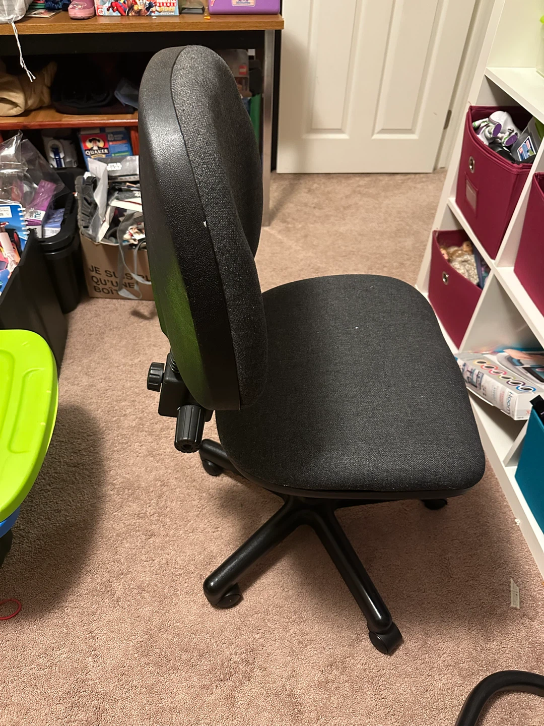Grey Office Chair with Adjustable Arms - photo 3