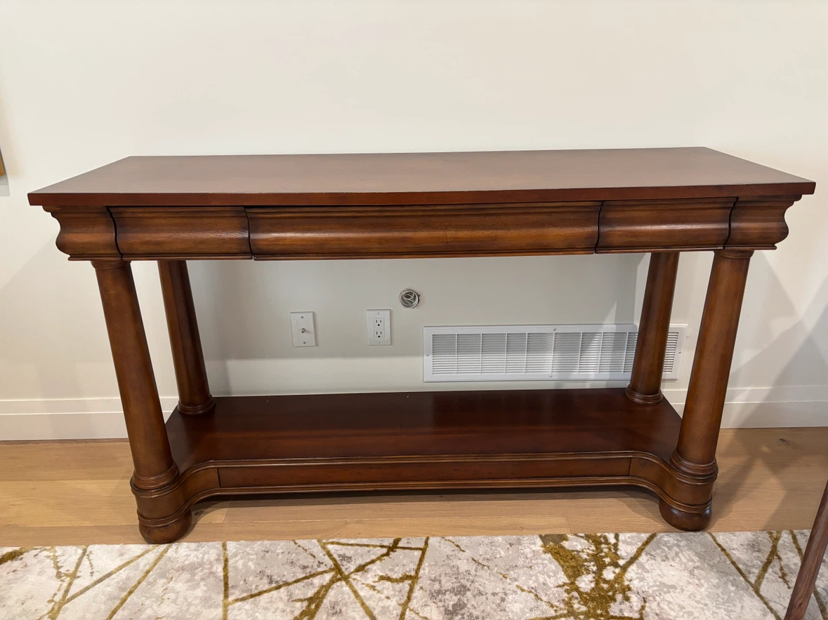 Dark Wood Console Table