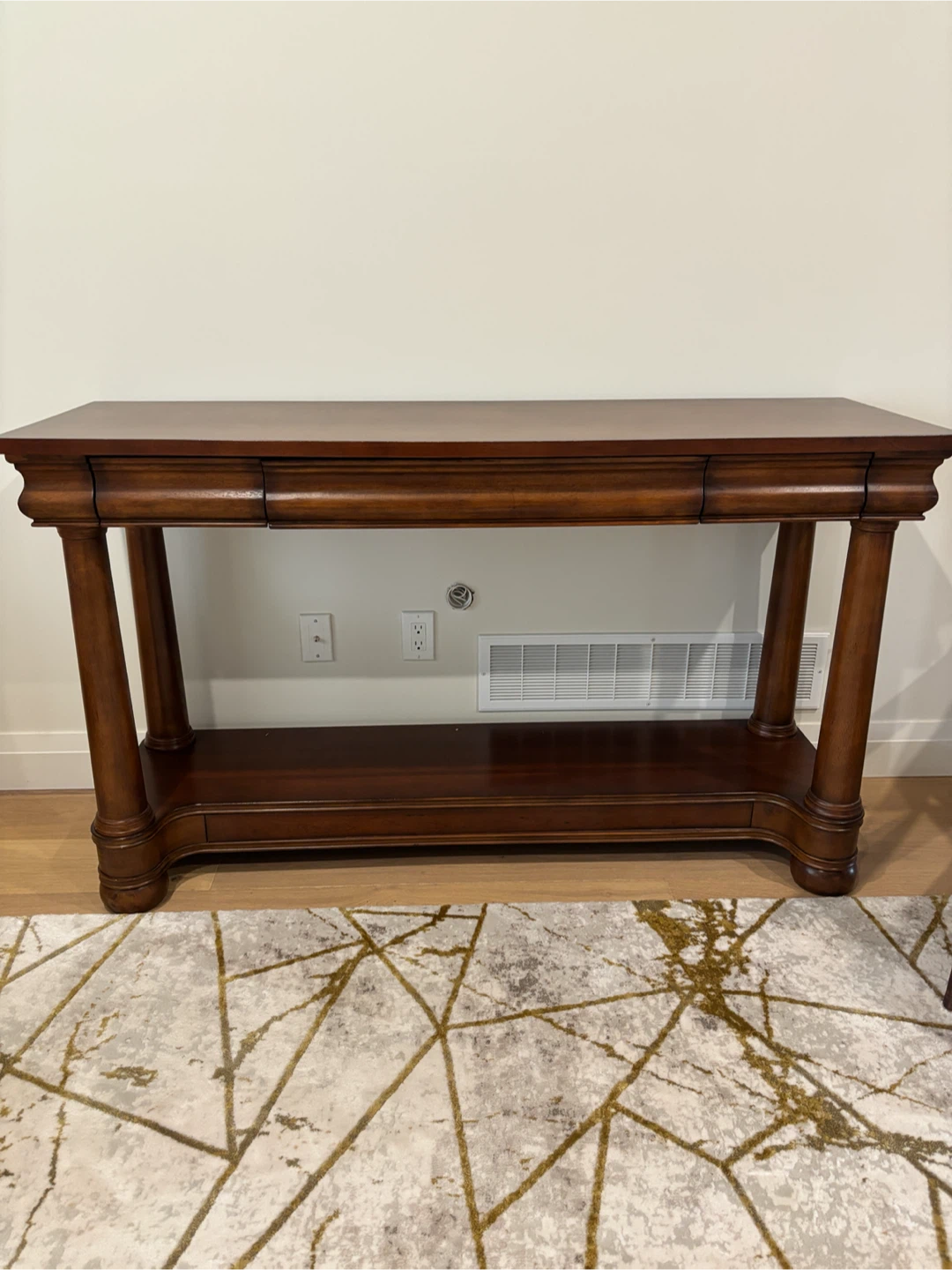 Dark Wood Console Table - photo 2