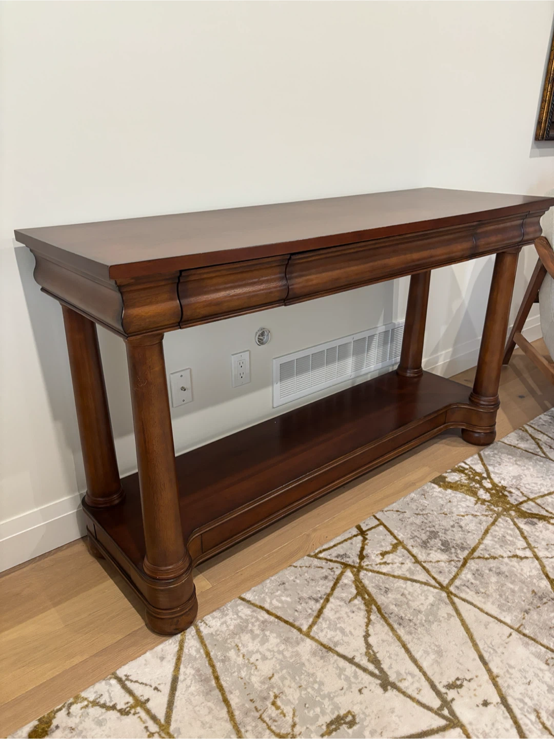 Dark Wood Console Table - photo 3