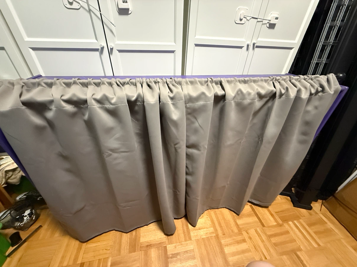 Solid Wood 25 Cubby Organizer – FREE Curtain & Rod - photo 2
